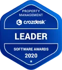 Award - leader in property management software award 2020